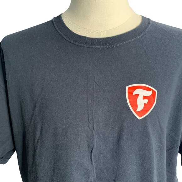 Firestone Graphic Crewneck T Shirt XL Black Shield Short Sleeve Heavy Cotton - Picture 2 of 6